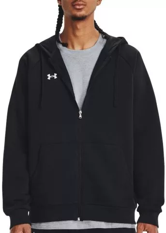 UA Rival Fleece FZ Hoodie-BLK