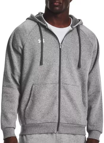 UA Rival Fleece FZ Hoodie-GRY