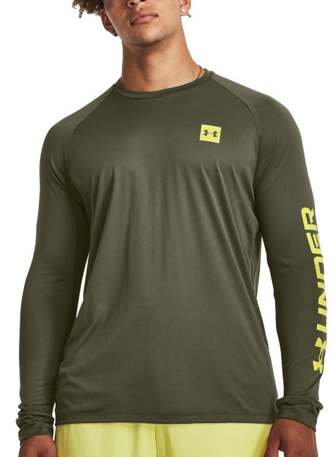 Under Armour UA Tech Prt Fill LS-GRN Hosszú ujjú póló