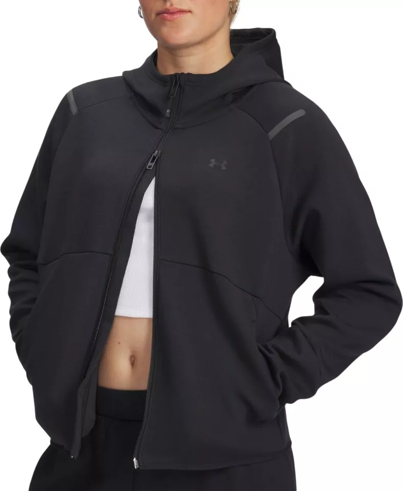 Majica s kapuljačom Under Armour Unstoppable Flc FZ-BLK