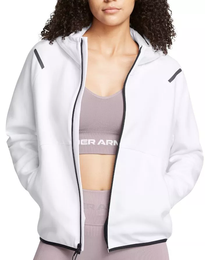 Sweatshirt à capuche Under Armour Unstoppable Fleece FZ-WHT