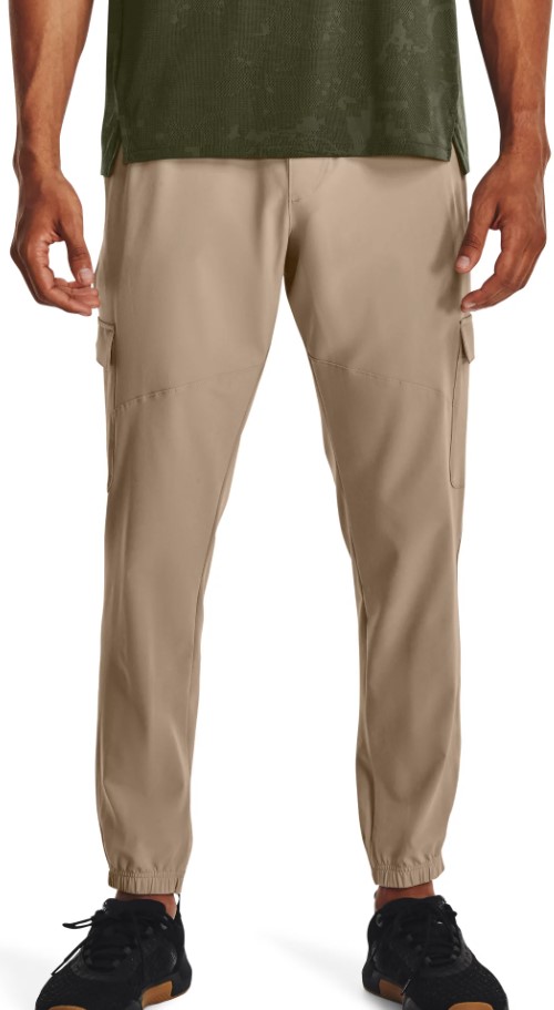 UA Stretch Woven Cargo Pants-BRN