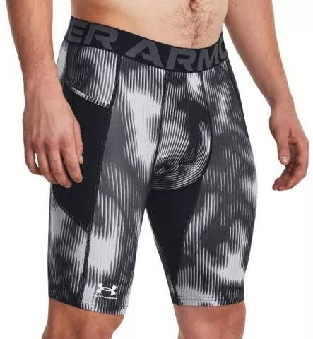 UA HG Prtd Long Shorts-BLK