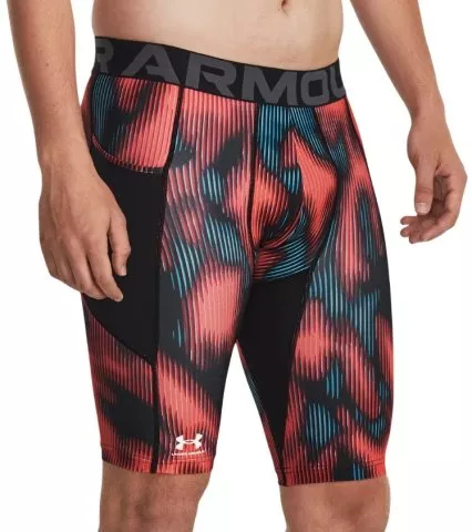 UA HG Prtd Long Shorts-RED