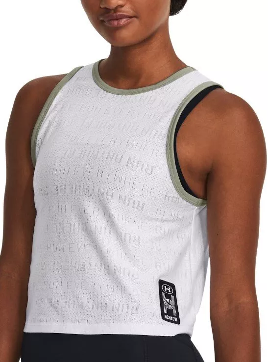 Under Armour UA Run Everywhere Tank-WHT Atléta