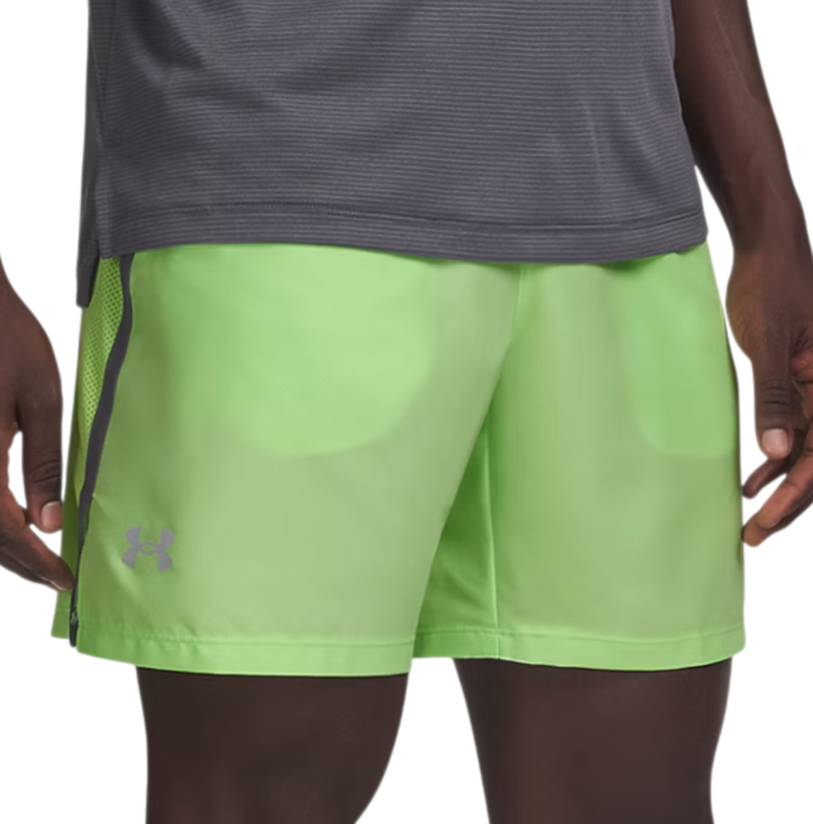 Under Armour Launch 7inch Korte broeken, L, Geel