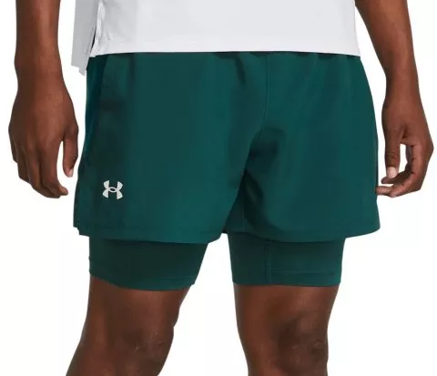 UA LAUNCH 5 2-IN-1 SHORTS-BLU