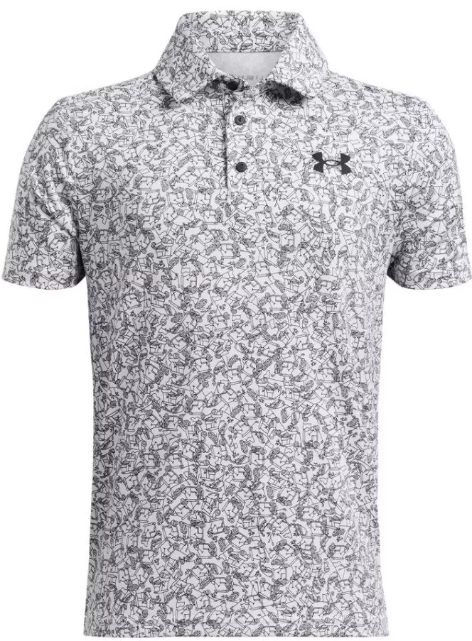 Camiseta Under Armour UA Playoff Printed Polo-WHT