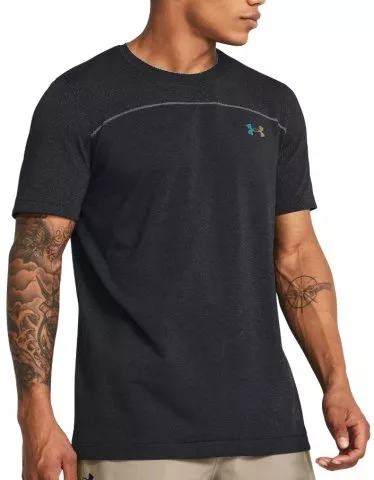 UA Rush Seamless Wordmark SS-BLK