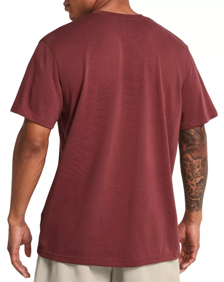 T-Shirt Under Armour Heavyweight Left Chest Logo Repeat