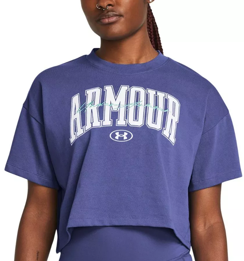 T-Shirt Under Armour UA HW SCRIPTED WM CROP SS-PPL