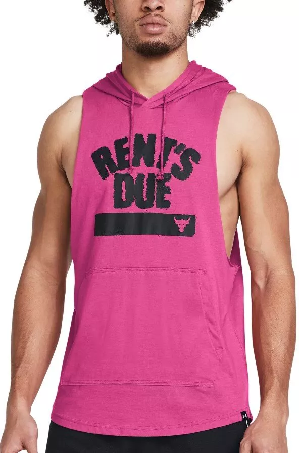 Pánská mikina s kapucí bez rukávu Under Armour Project Rock Rents Due