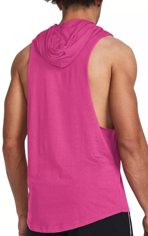 Pánská mikina s kapucí bez rukávu Under Armour Project Rock Rents Due