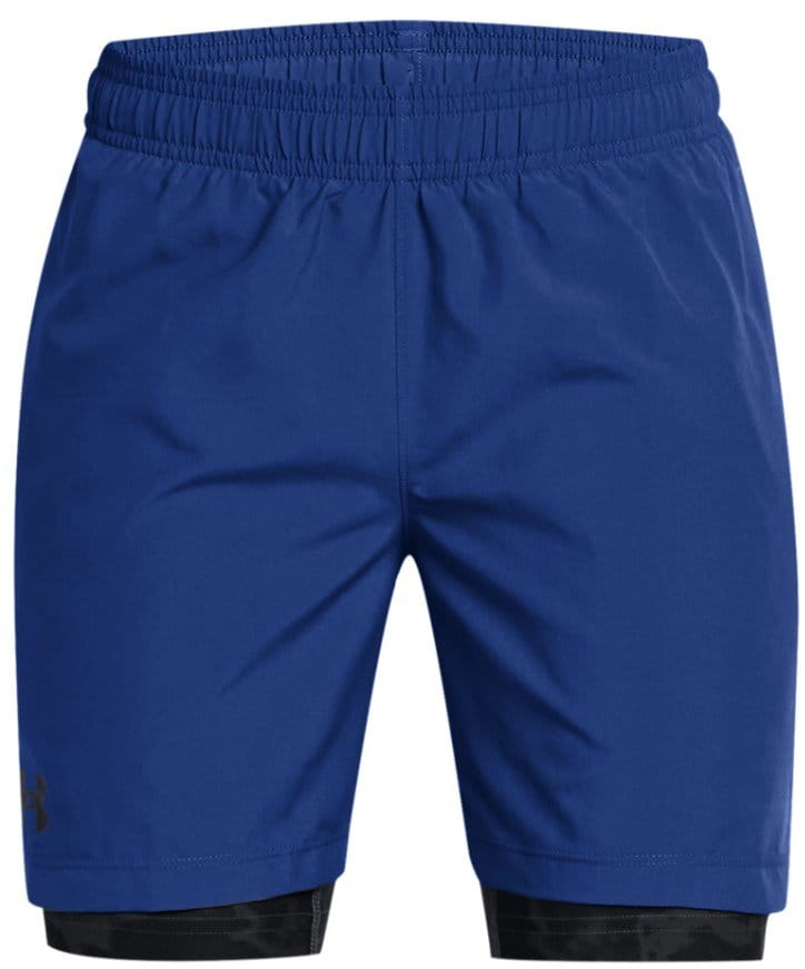 Shorts med underbukser Under Armour UA Tech Woven 2in1 Short-BLU