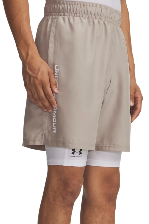 Under Armour Tech Woven Wordmark Korte broeken, M, Bruin