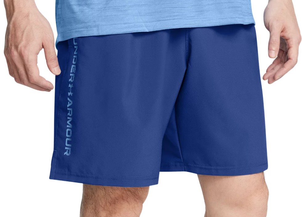 UA Tech Woven Wordmark Short-BLU