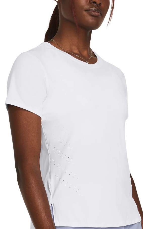 UA Launch Elite Shortsleeve-WHT