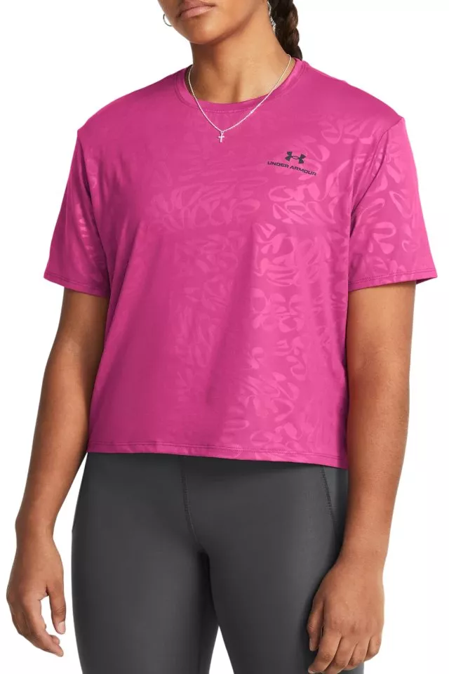 Dámské tričko s krátkým rukávem Under Armour Vanish Energy Emboss Crop