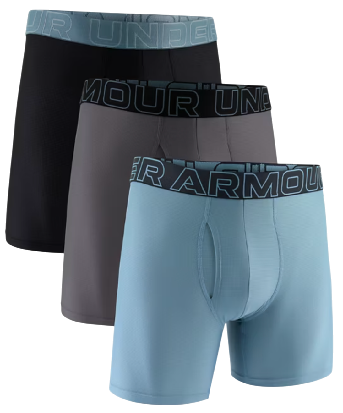 Calzoncillos bóxer Under Armour SOLID 6in 3 Pack Boxer Shorts