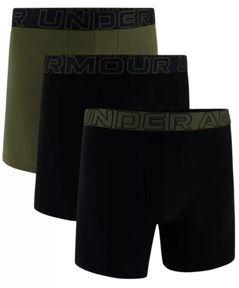 Μπόξερ Under Armour SOLID 6in 3er Pack Boxer Shorts