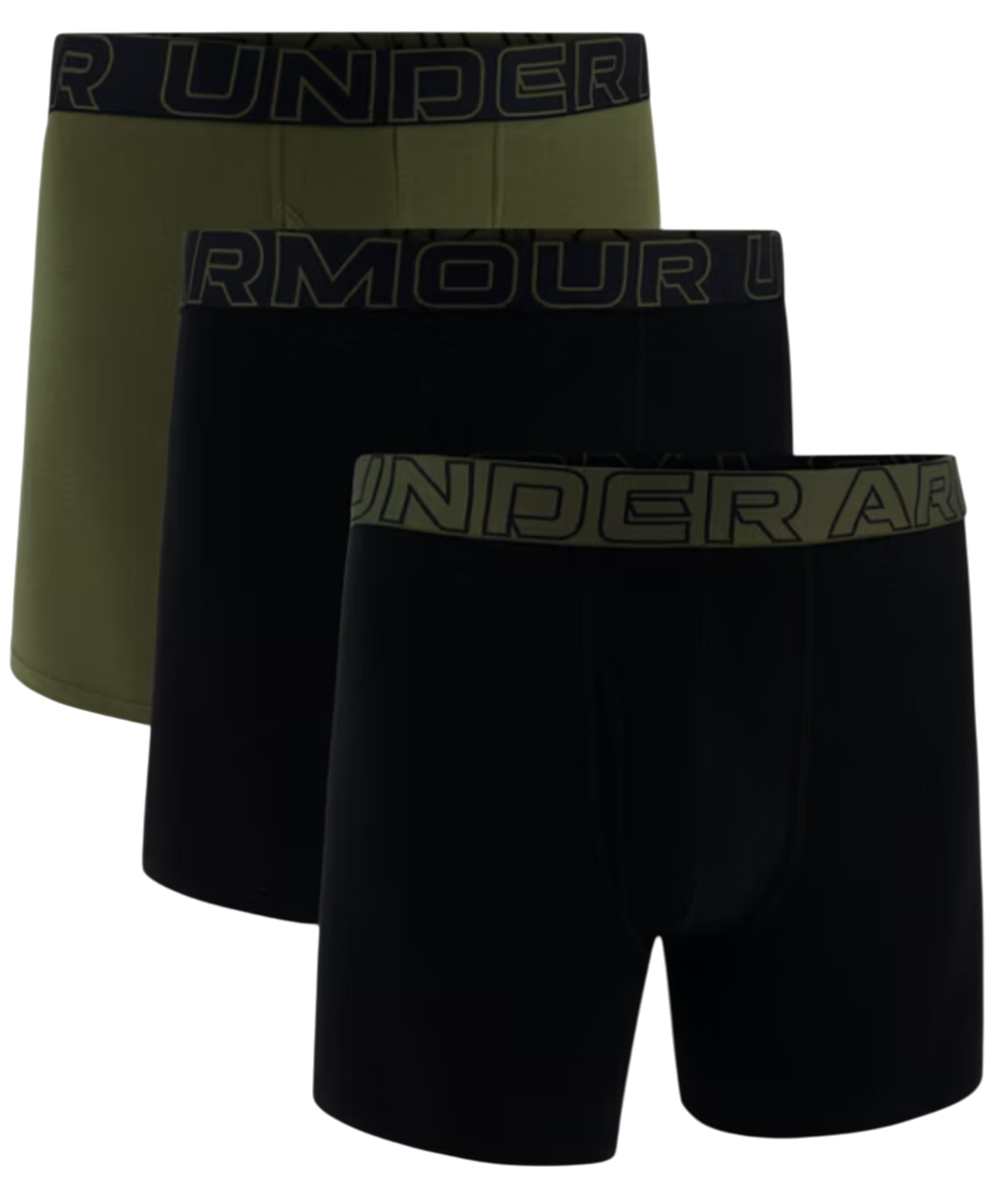 Μπόξερ Under Armour SOLID 6in 3er Pack Boxer Shorts