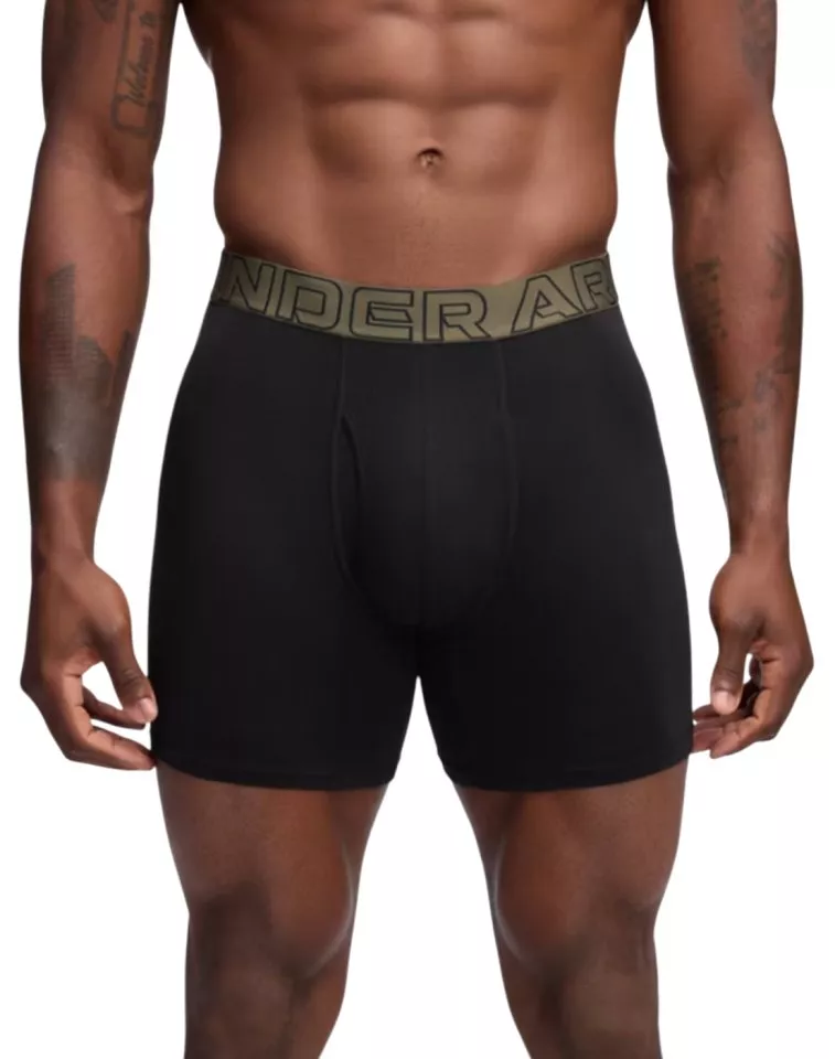 Μπόξερ Under Armour SOLID 6in 3er Pack Boxer Shorts