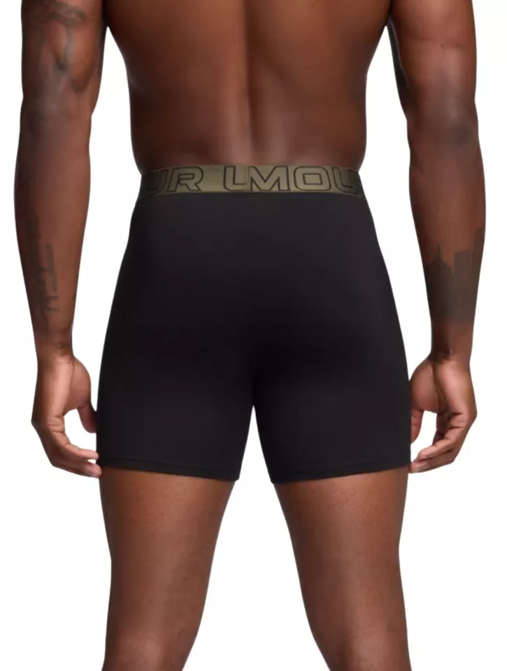 Μπόξερ Under Armour SOLID 6in 3er Pack Boxer Shorts
