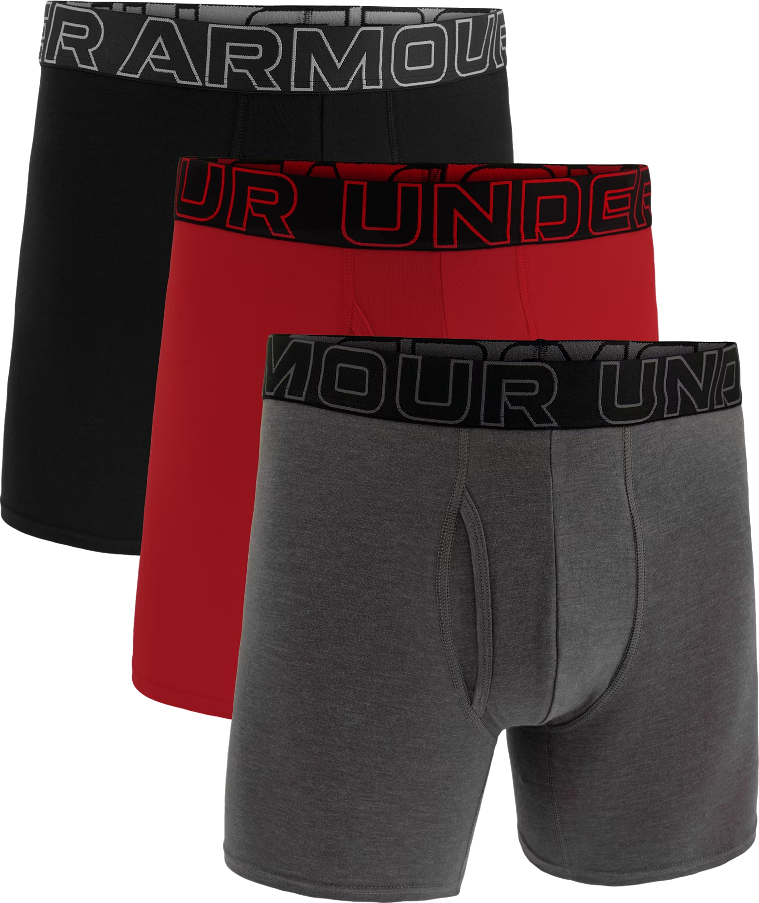 Under Armour Performance Cotton Solid 6in - 3 pack Boxers, XXL, Veelkleurig