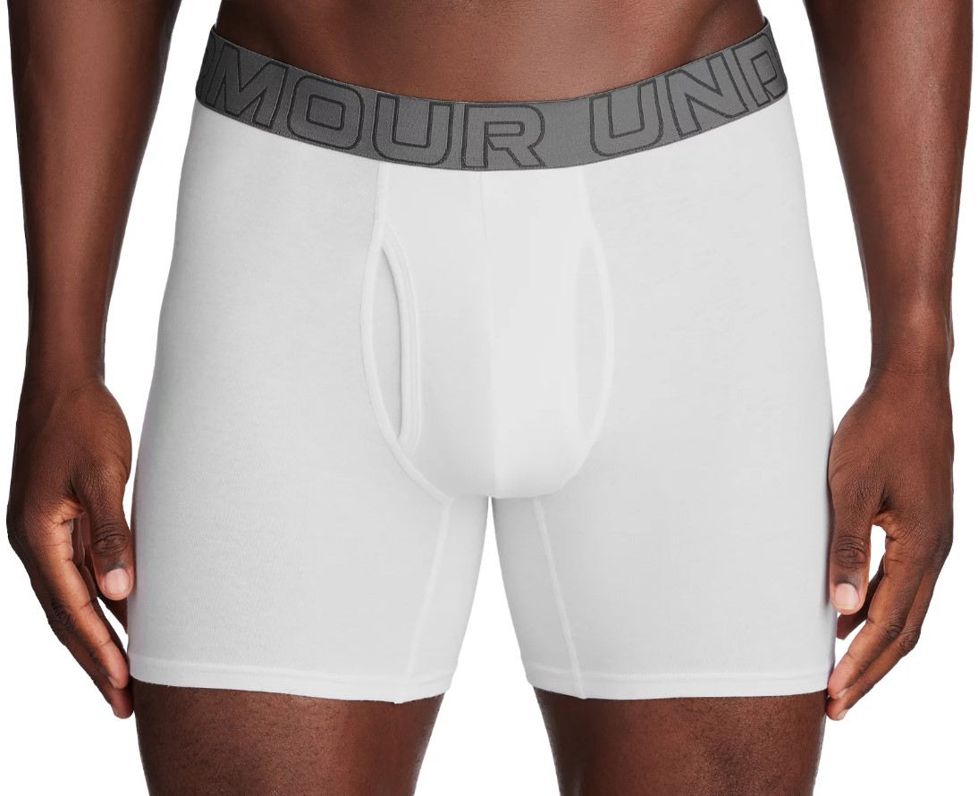 M UA Perf Cotton 6in-WHT