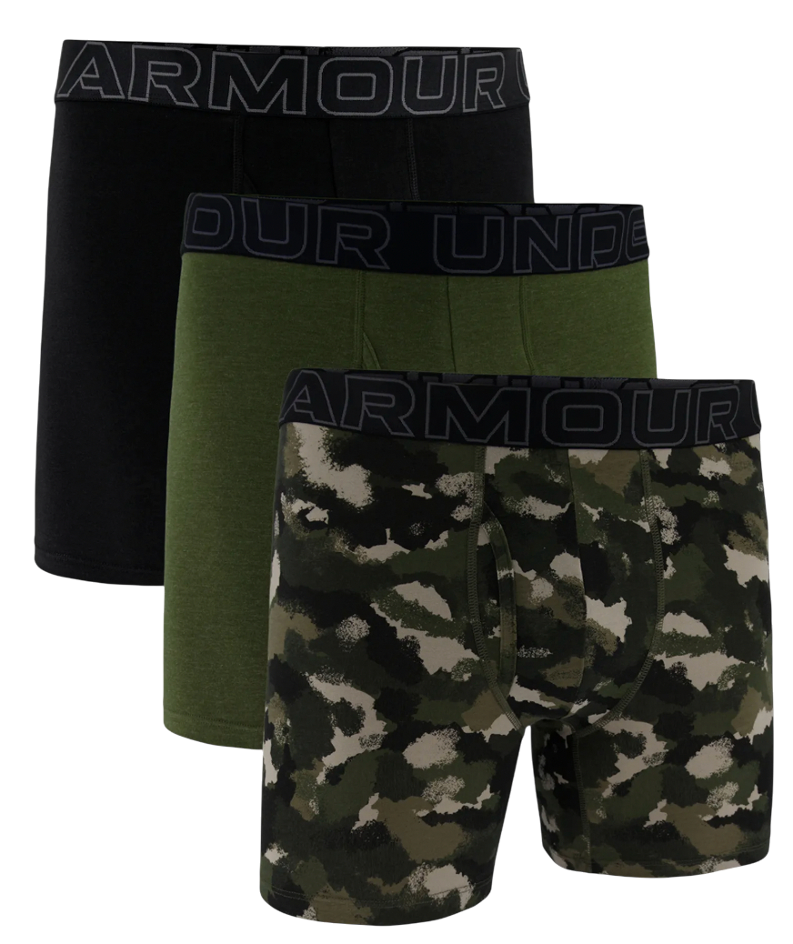 Boxershorts Under Armour UA PERFORMANCE COTTON - PRINT 6 IN 3PK