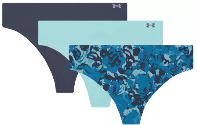 Slips Under Armour UA PURE STRETCH NO SHOW THONG -PRINT 3PK