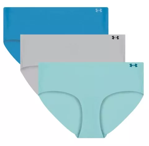 UA PURE STRETCH NO SHOW HIPSTER-SOLID3PK