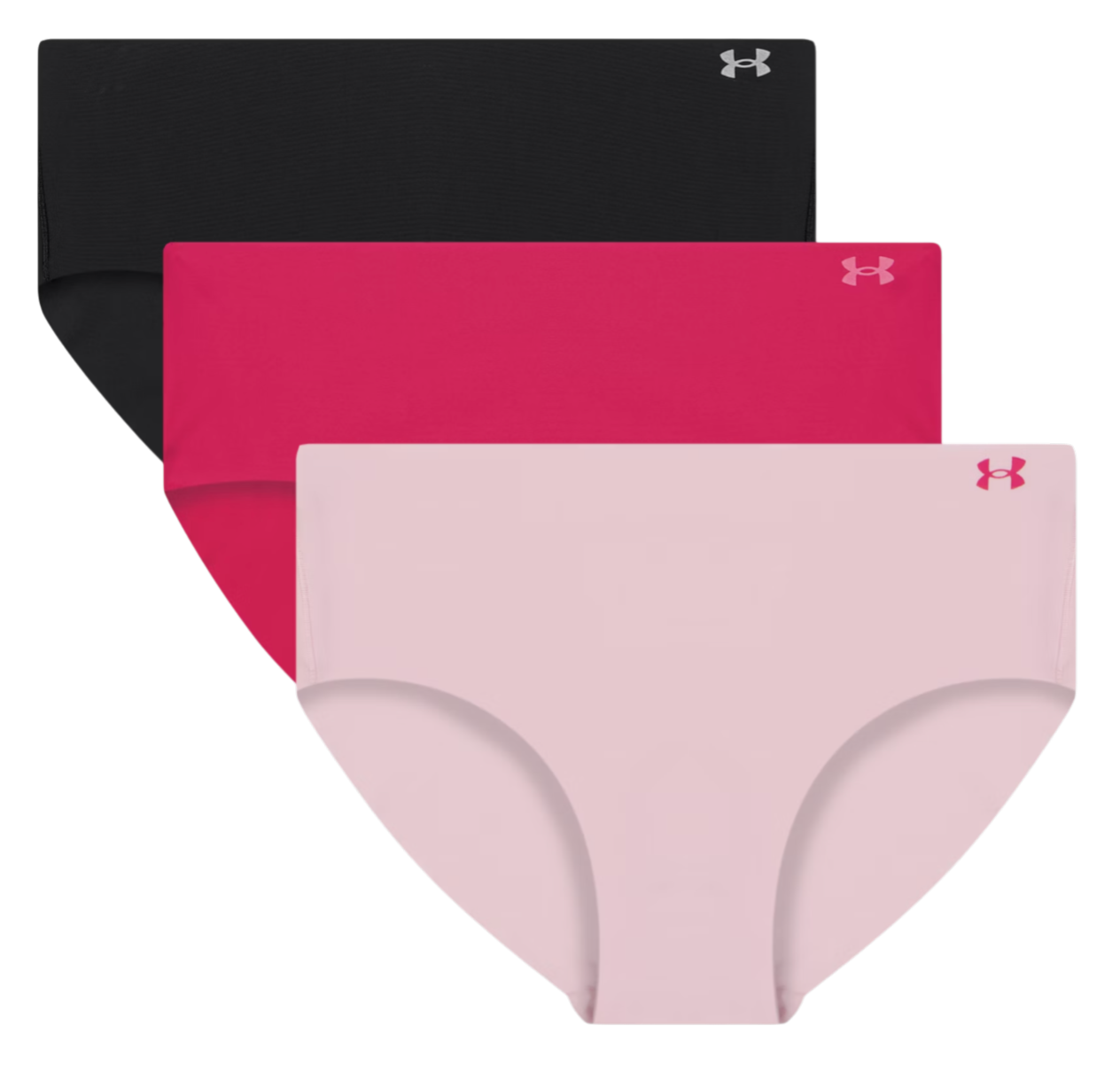 Panties Under Armour UA PURE STRETCH NO SHOW HIPSTER-SOLID3PK