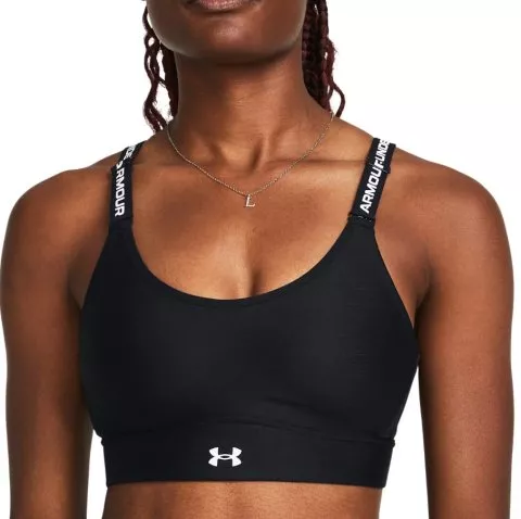 UA Infinity High Zip 2.0 Bra-BLK