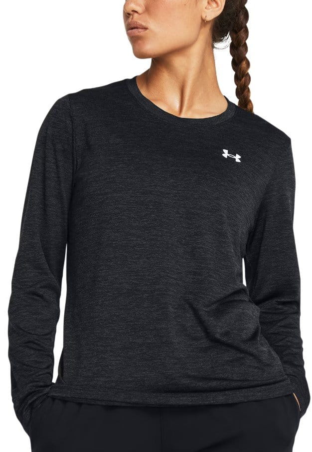 Тениска с дълъг ръкав Under Armour Tech LS Crew Twist-BLK