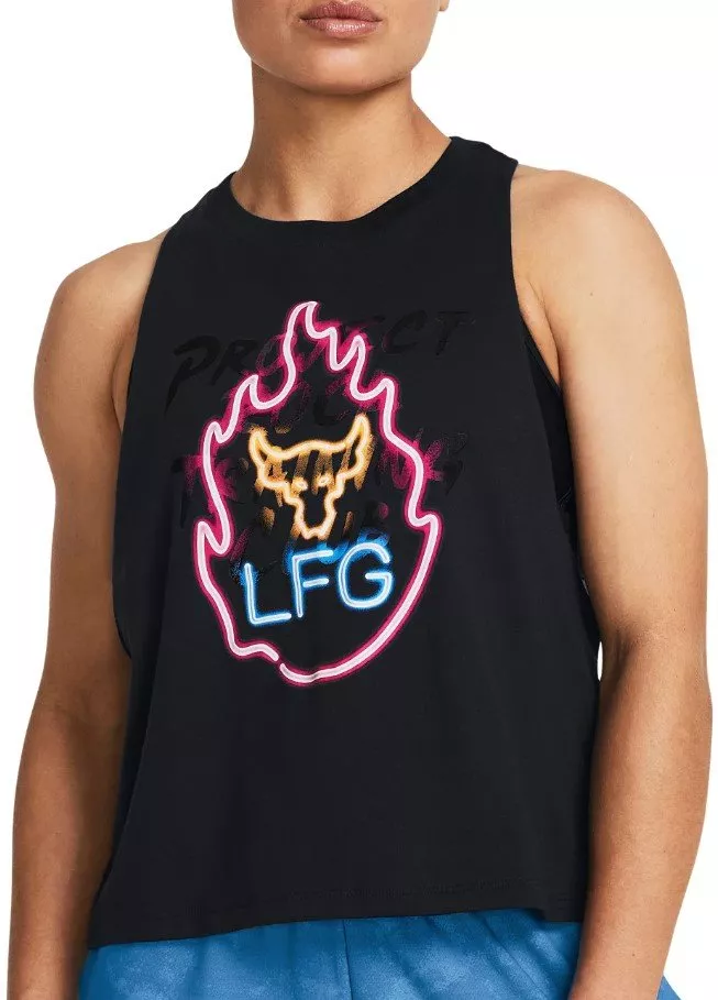 Tanktop Under Armour Pjt Rck W Neon Flame Tank-BLK