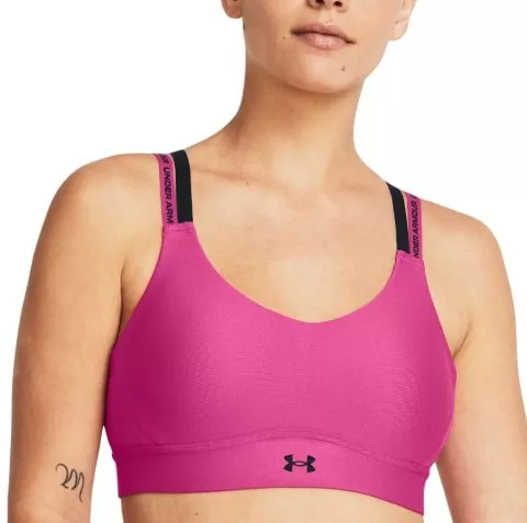 UA Infinity Mid 2.0 Rib Bra-PNK