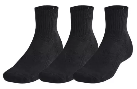 Under Armour Unisex UA TC 3pk Qtr Socks