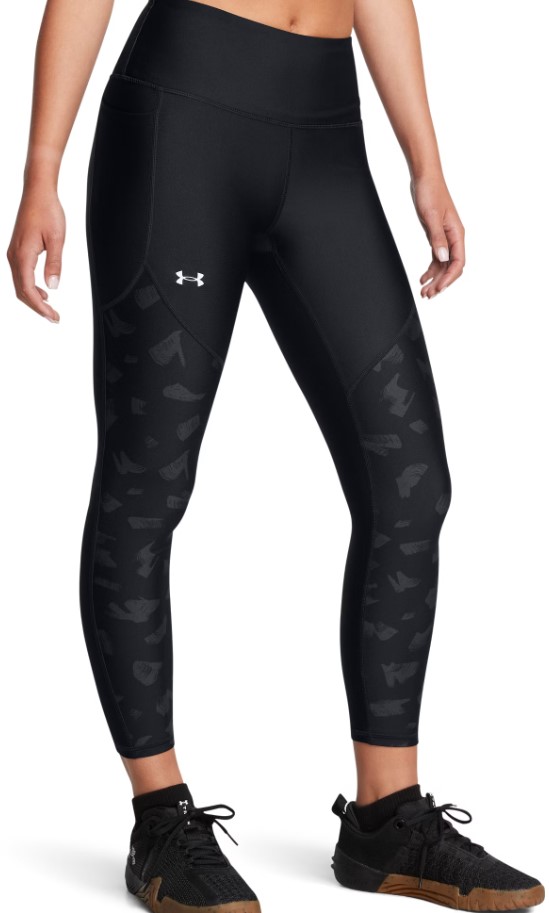 Legíny Under Armour Tech Print Panel Ankle Leg-BLK