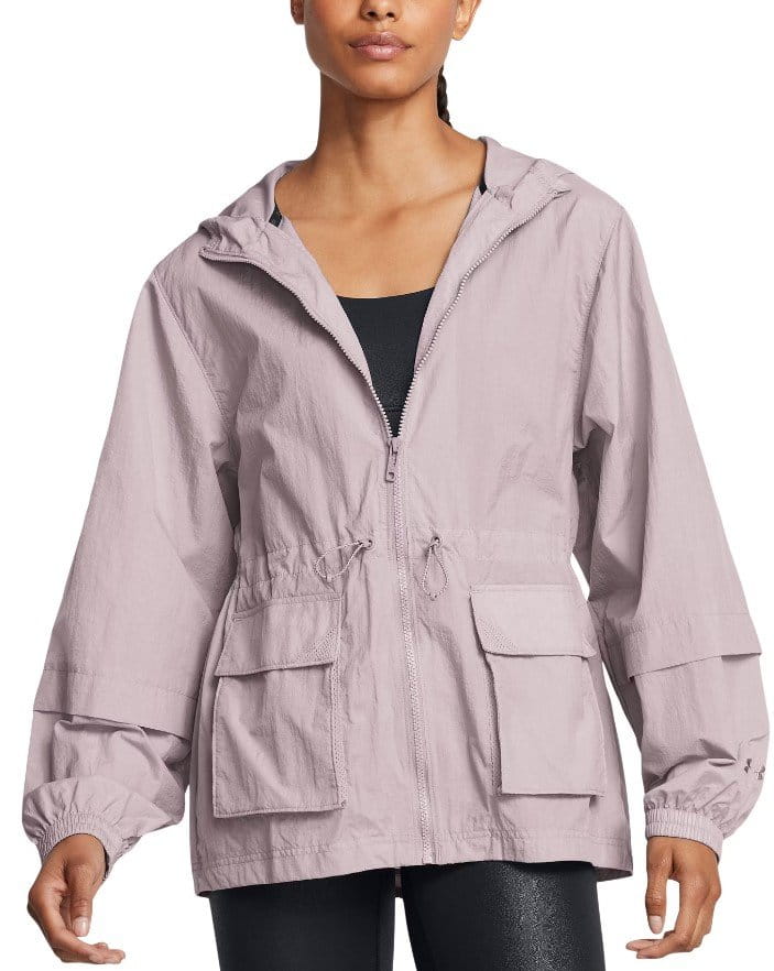 Under Armour Crinkle Woven Jacket-GRY Dzseki