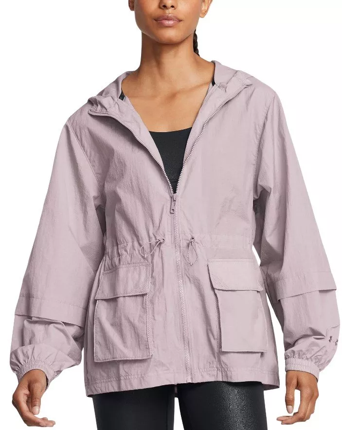 Under Armour Crinkle Woven Jacket-GRY Dzseki