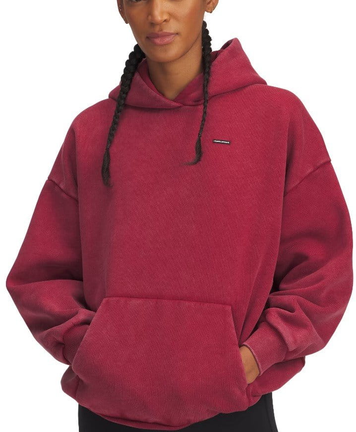 Under Armour UA Icon HWT Flc OS Hdy-RED Melegítő felsők