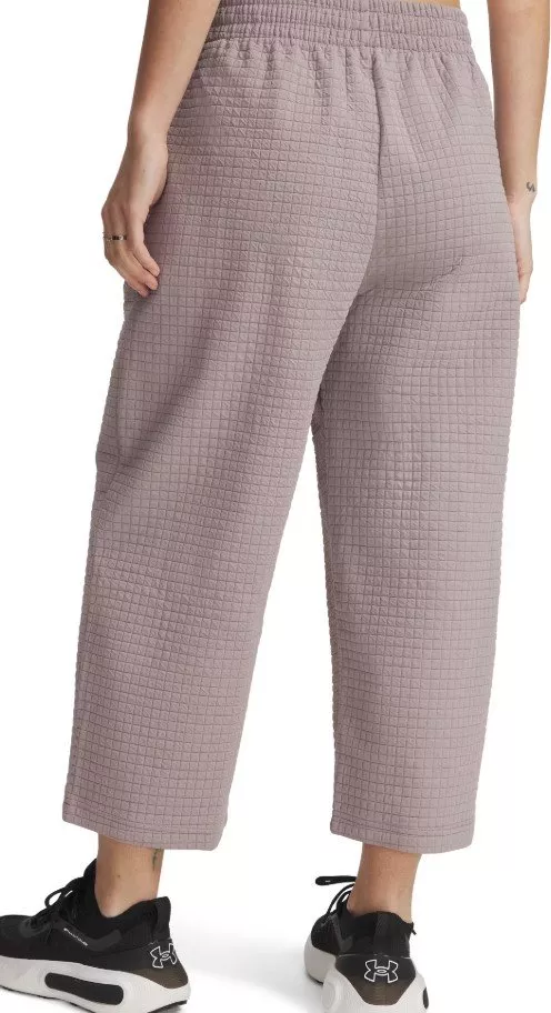 Nohavice Under Armour Unstoppable Flc Grid Crop-GRY