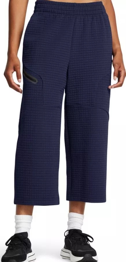 Under Armour Unstoppable Flc Grid Crop-BLU Nadrágok