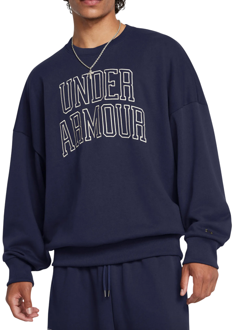Pánská lifestyle mikina Under Armour Icon Heavyweight Terry OS Crew