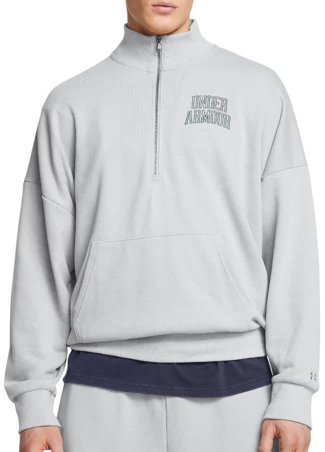 Sweatshirt Under Armour UA Icon HWT Terry OS 1/2 Zip-GRY