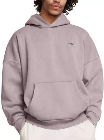 UA Icon HWT Flc Wash OS Hood-GRY