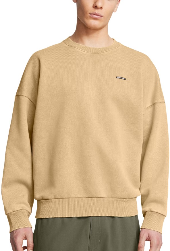 Sweatshirt Under Armour UA Icon HWT Flc Wash OS Crew-BRN