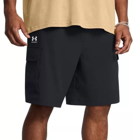 UA Vibe Woven Cargo Short-BLK