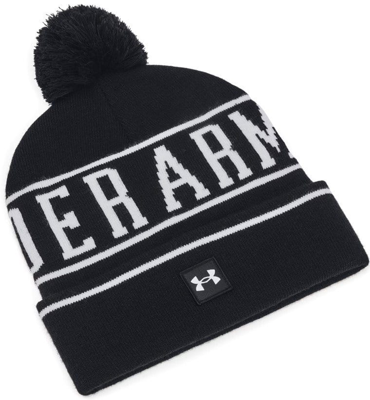 Petten en mutsen Under Armour M Halftime Pom Beanie-BLK